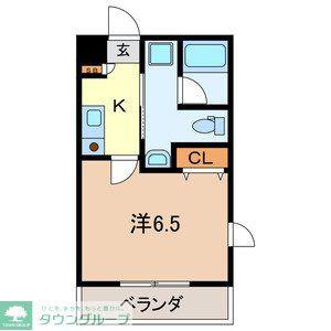 ヴァンヴェール(1K/4階)の間取り写真