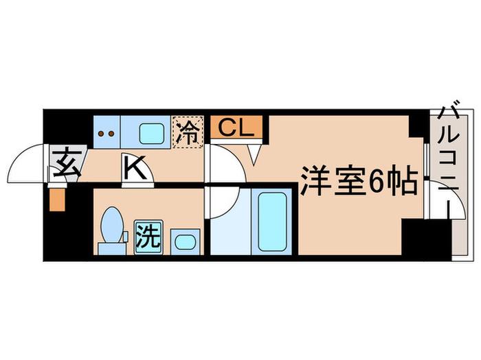 GRANPASEO金町(1K/11階)の間取り写真