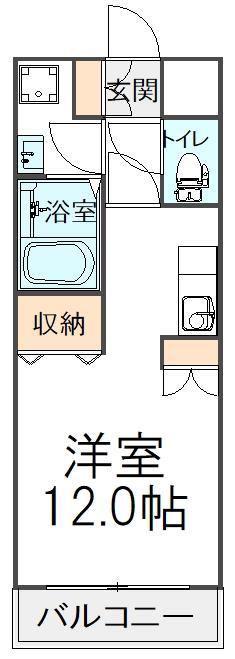 モアル ヤタ藤(ワンルーム/2階)の間取り写真