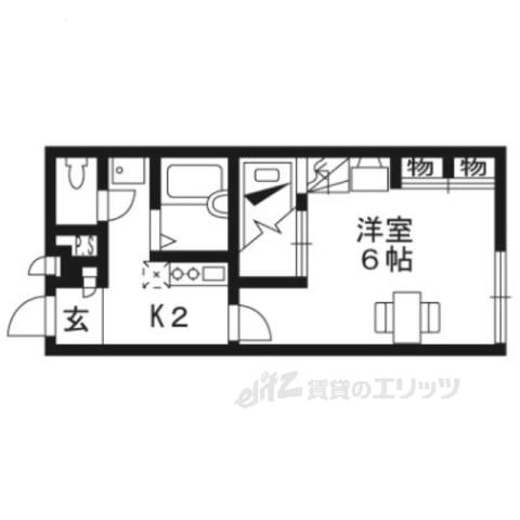 レオパレスアゼリアⅡ(1K/2階)の間取り写真