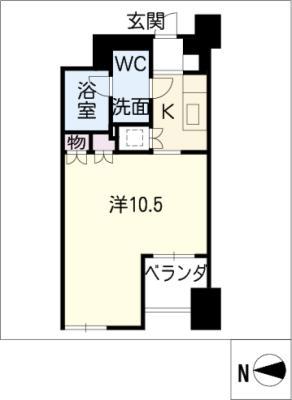 COMFORT大曽根(1K/4階)の間取り写真