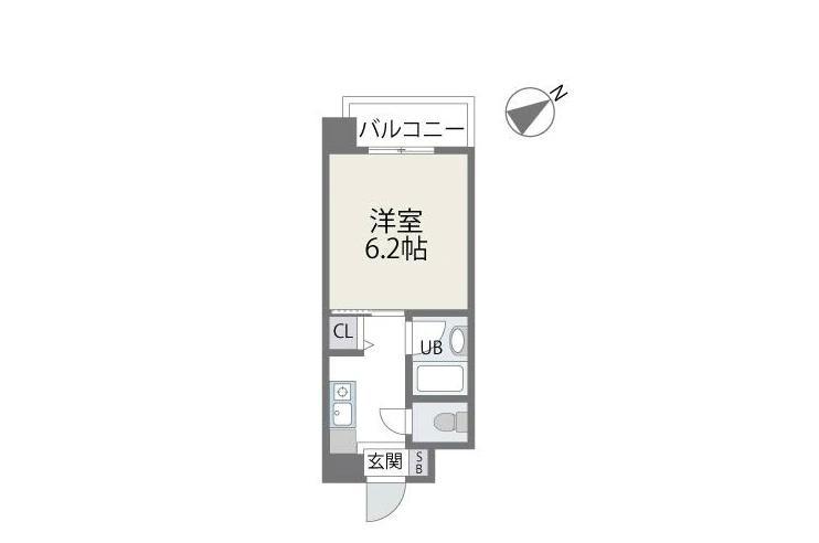 アバンダント21(1K/3階)の間取り写真