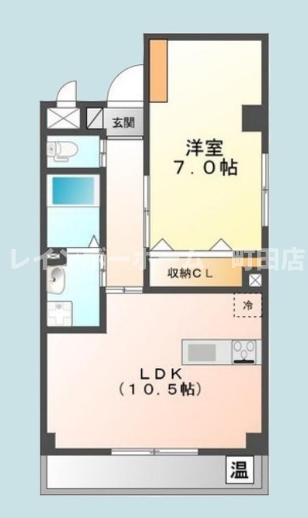 ヴァンヴェールⅡ(1LDK/2階)の間取り写真