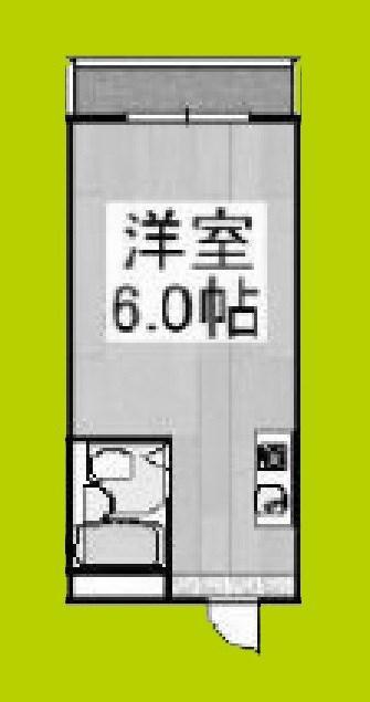 オーシャン今里(ワンルーム/3階)の間取り写真