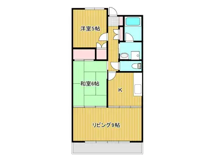 コーポラス太子堂II(3DK/2階)の間取り写真