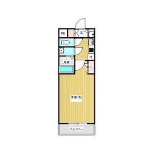エスリードレジデンス都島シティフロント(1K/3階)の間取り写真