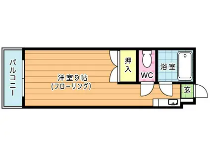 ACハイム小倉I(ワンルーム/1階)の間取り写真