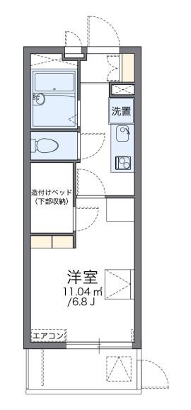 レオパレスメイセイ II(1K/1階)の間取り写真
