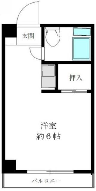 第一西尾ビル(ワンルーム/1階)の間取り写真