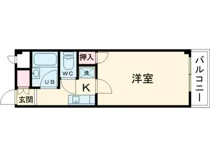 ラ・メゾン・ド・ジョワ(1K/3階)の間取り写真