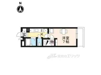 レオパレスエヴァーグリーン三条(1K/3階)の間取り写真