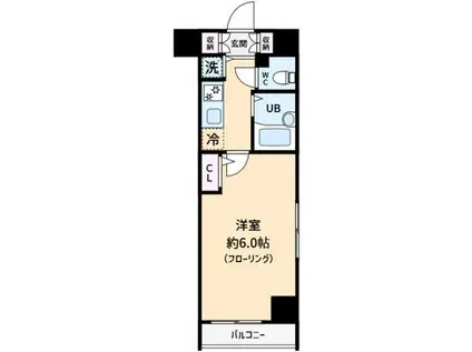 フェニックス中板橋(1K/6階)の間取り写真