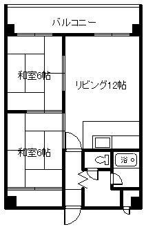7条レジデンス(2LDK/4階)の間取り写真