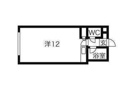 メゾン23(ワンルーム/2階)の間取り写真