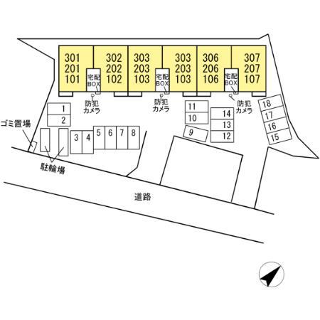 恵比寿の森(2LDK/3階)の間取り写真
