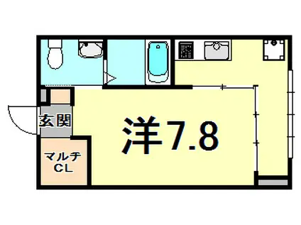 ノイエスレーベン(1K/2階)の間取り写真