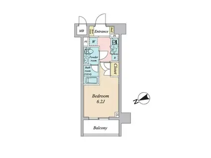 プライマル大森(1K/7階)の間取り写真