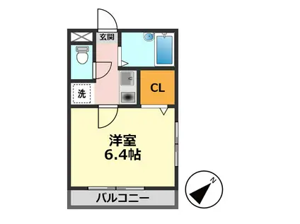 AZEST-RENT南小岩II(1K/1階)の間取り写真