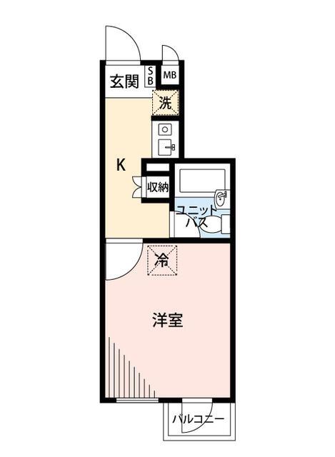 マイナビSTAYパレス代々木上原(1K/3階)の間取り写真