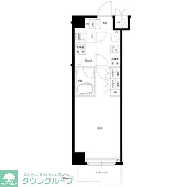 ルーブル横濱矢向(1K/3階)の間取り写真