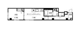GIRASOLE(1DK/1階)の間取り写真