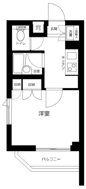 ルーブル荻窪弐番館(1K/3階)の間取り写真