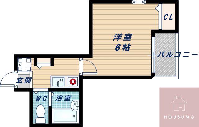 第1クリスタル新大阪(1K/5階)の間取り写真