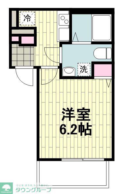 FT-KAMOI FLAT(1K/1階)の間取り写真
