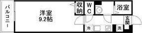 クレールコートI(1K/3階)の間取り写真