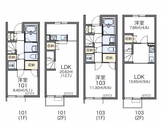レオネクストHYT VII(1LDK/1階)の間取り写真