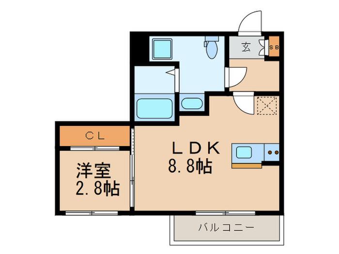 CORTILE KAMIKITAZAWA(1LDK/2階)の間取り写真