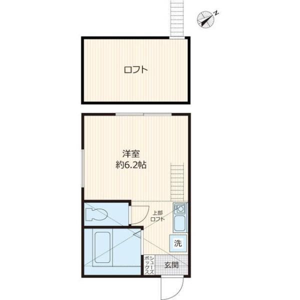 アーヴェル三ツ沢下町(ワンルーム/2階)の間取り写真