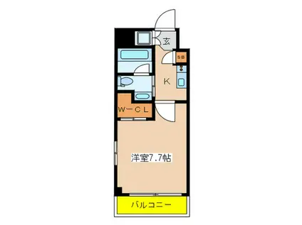 N-STAGE 板橋本町アジールコート(1K/2階)の間取り写真