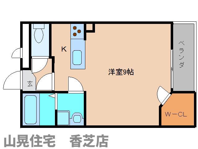 レオネクストエクレール北今市(1K/3階)の間取り写真