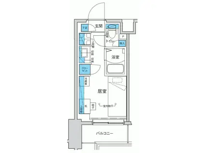 キャンパスヴィレッジ千歳烏山(ワンルーム/5階)の間取り写真