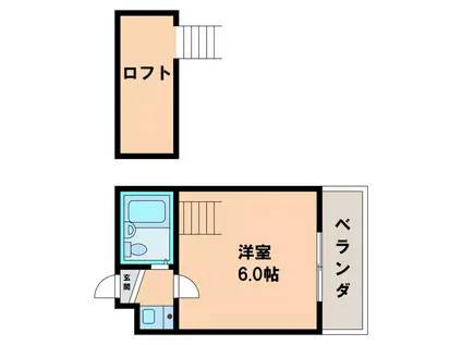 アーバンコートダイドー(1K/2階)の間取り写真