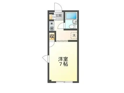 スカイビレッジアイセイ(1K/3階)の間取り写真