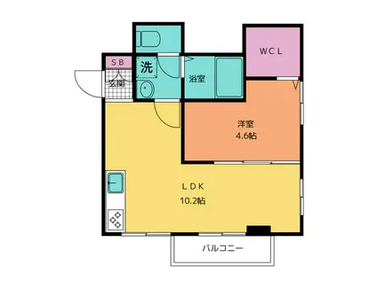 第5スエヒロマンション(1LDK/2階)の間取り写真