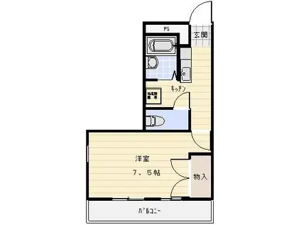 MUSE(1K/2階)の間取り写真