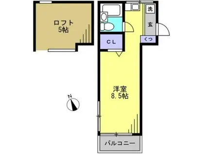 アーバンYS(1K/1階)の間取り写真