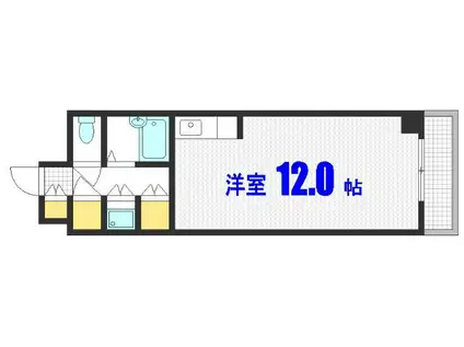 アポイントビル舟入幸町(ワンルーム/3階)の間取り写真