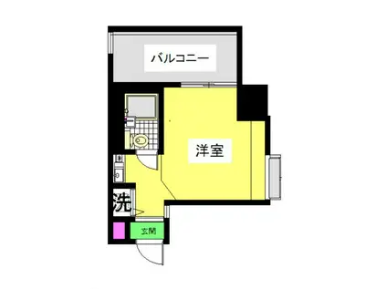 ライオンズマンション川口並木第2(ワンルーム/2階)の間取り写真