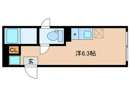 板橋区氷川町計画(ワンルーム/4階)の間取り写真