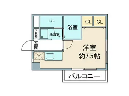 HOUSE LOKO(1K/3階)の間取り写真