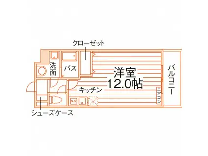 LUMINIOUS・ST(ワンルーム/4階)の間取り写真