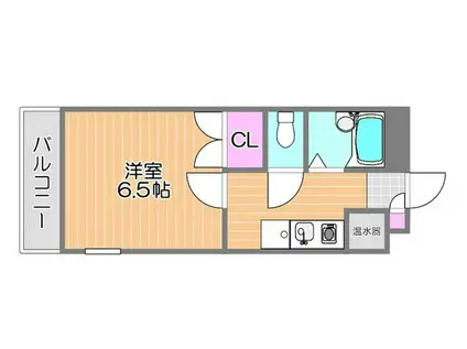 福富レジデンス(1K/1階)の間取り写真