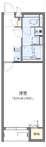 クレイノ海幸III(1K/2階)の間取り写真