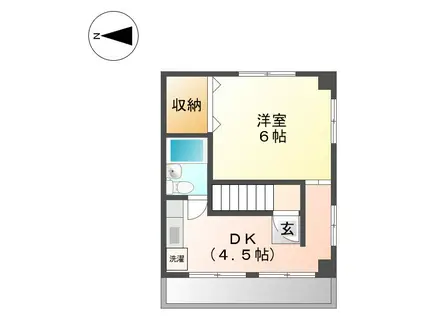 第3伊藤ビル(1DK/3階)の間取り写真