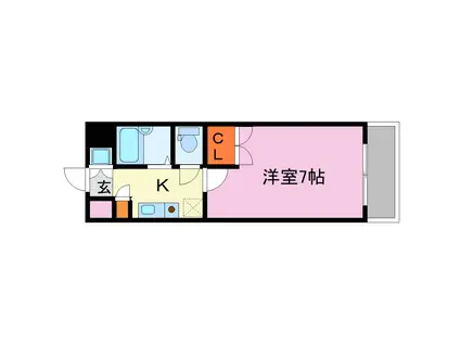 アネックス21(1K/2階)の間取り写真