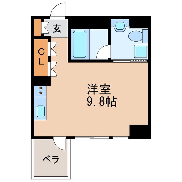 COZY名城公園(ワンルーム/4階)の間取り写真